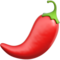 Hot Pepper emoji on Apple